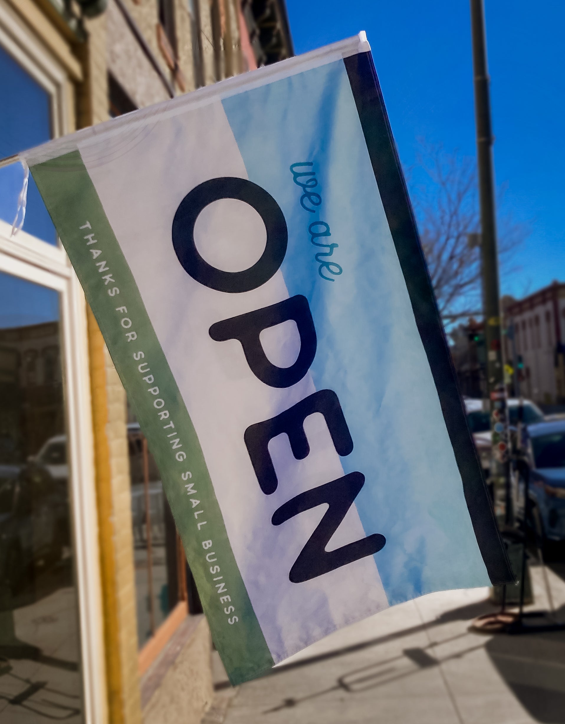 We are Open Flag for Small Business | Cool