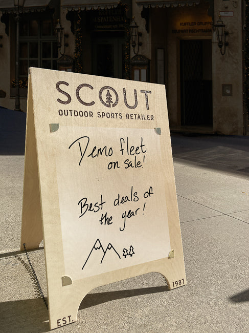 Custom Wooden Sidewalk Sign | Small