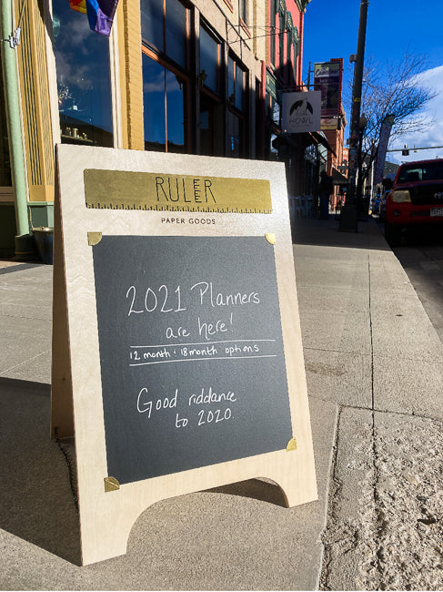 Custom Wooden Sidewalk Sign | Small